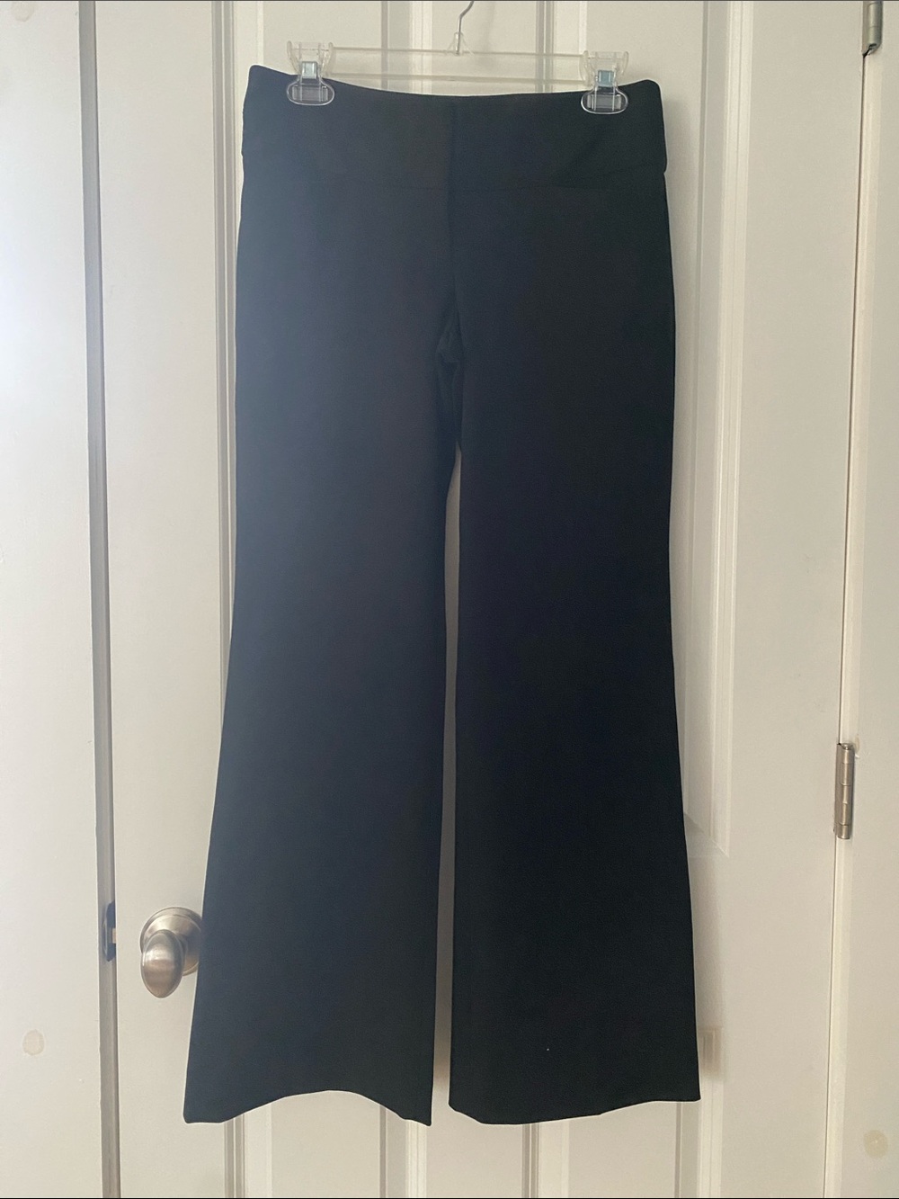Express Editor Black Wide-Leg Trousers, Womens 2S